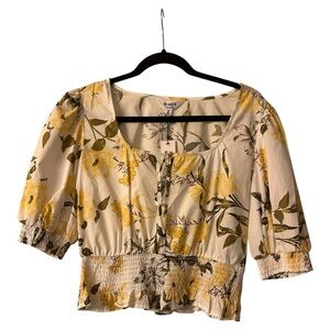 BB Dakota by Steve Madden Floral Print Women's Top